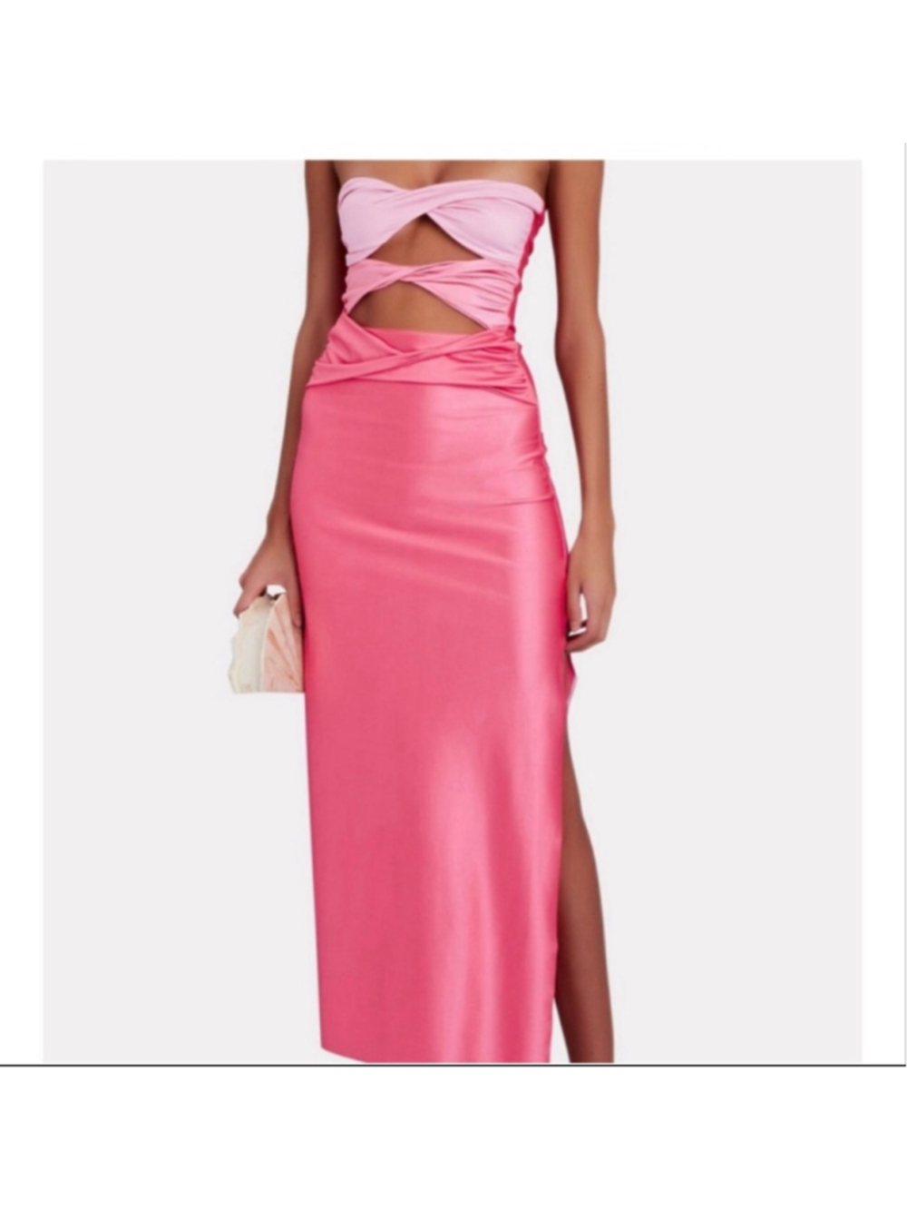 Baobob Ola Strapless Bubblegum Maxi Dress - Picture 3 of 8